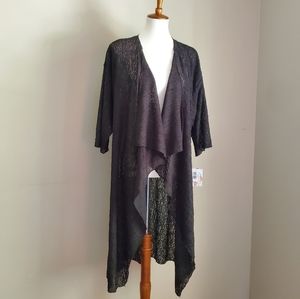 NWT LuLaRoe Shirley Kimono, Noir, Black